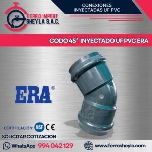 CODO 45° INYECTADO UF PVC ERA
