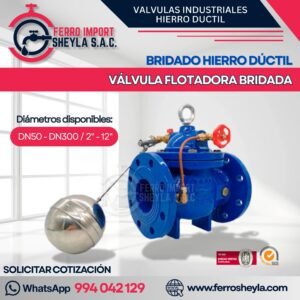 VÁLVULA FLOTADORA BRIDADA | BRIDADO HIERRO DÚCTIL