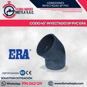 CODO 45° INYECTADO SP PVC ERA