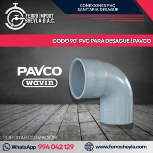 CODO 90° PVC PARA DESAGÜE | PAVCO