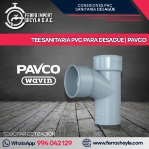 TEE SANITARIA PVC PARA DESAGÜE | PAVCO