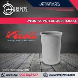 UNIÓN PVC PARA DESAGÜE | NICOLL