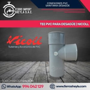 TEE PVC PARA DESAGÜE | NICOLL