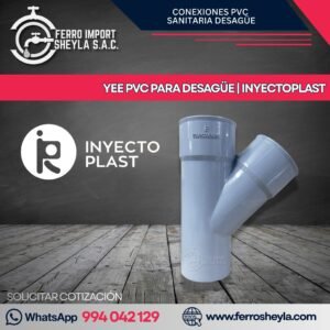 YEE PVC PARA DESAGÜE | INYECTOPLAST