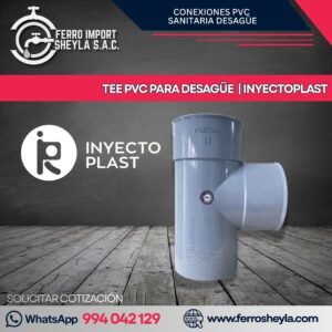 TEE PVC PARA DESAGÜE  | INYECTOPLAST