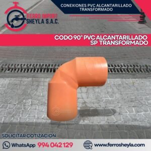 CODO 90° PVC ALCANTARILLADO SP TRANSFORMADO