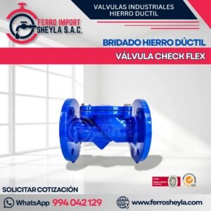VÁLVULA CHECK FLEX | BRIDADO HIERRO DÚCTIL