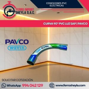 CURVA 90º PVC LUZ SAP | PAVCO
