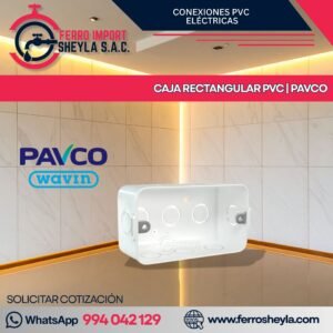 CAJA RECTANGULAR PVC | PAVCO