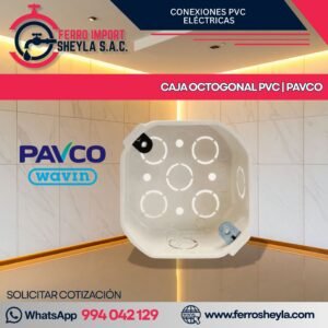 CAJA OCTOGONAL PVC | PAVCO