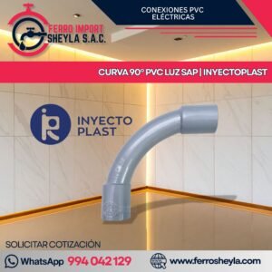 CURVA 90º PVC LUZ SAP | INYECTOPLAST