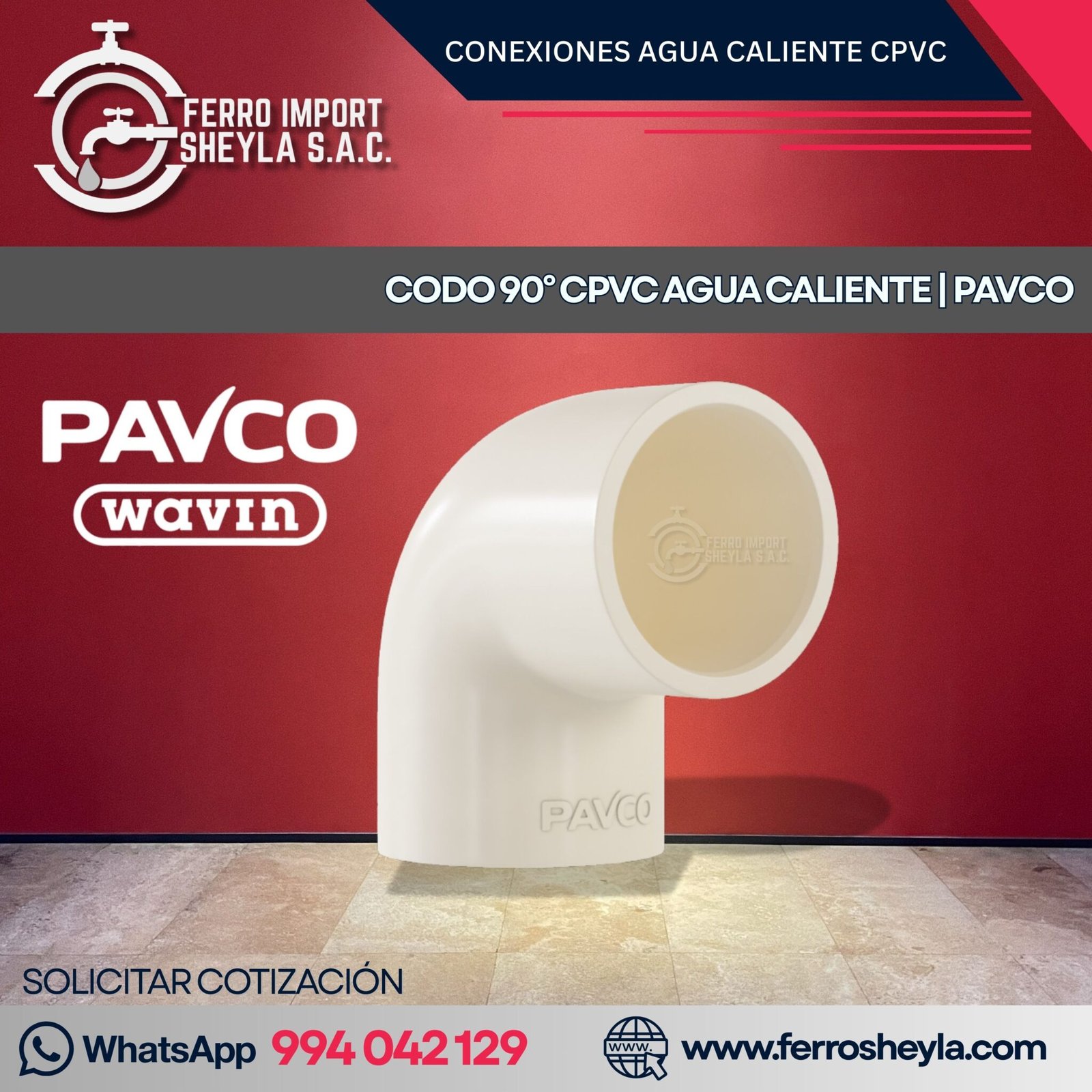 Codo CPVC Pavco