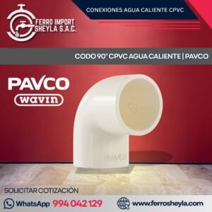 CODO 90° CPVC AGUA CALIENTE | PAVCO