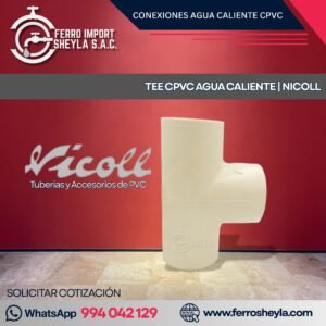 TEE CPVC AGUA CALIENTE | NICOLL