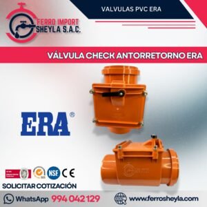 VÁLVULA CHECK ANTORRETORNO ERA