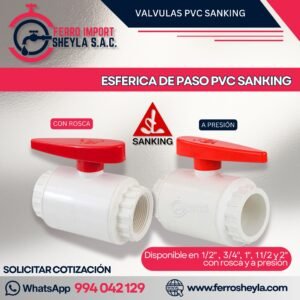 ESFERICA DE PASO PVC SANKING