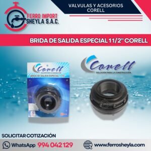BRIDA DE SALIDA ESPECIAL 1 1/2" CORELL