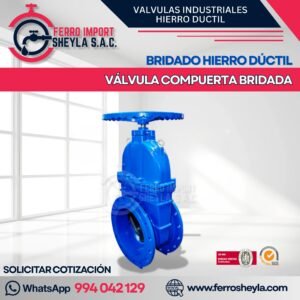 VÁLVULA COMPUERTA BRIDADA | BRIDADO HIERRO DÚCTIL