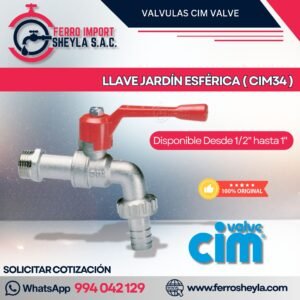 LLAVE JARDÍN ESFÉRICA ( CIM34 )