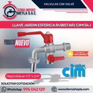 LLAVE JARDÍN ESFÉRICA RUBISTAR( CIM134 )