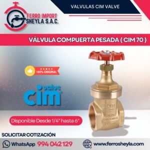 VÁLVULA COMPUERTA PESADA ( CIM 70 )