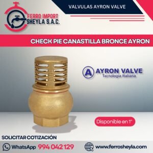 CHECK PIE CANASTILLA BRONCE AYRON
