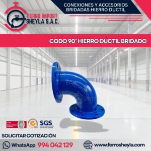 CODO 90° HIERRO DÚCTIL BRIDADO