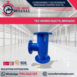 TEE HIERRO DÚCTIL BRIDADO