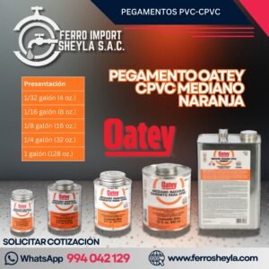PEGAMENTO OATEY CPVC MEDIANO NARANJA