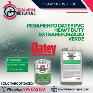 PEGAMENTO OATEY PVC HEAVY DUTY EXTRAREFORZADO VERDE