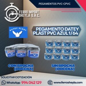 PEGAMENTO DATEY PLAST PVC AZUL 1/64