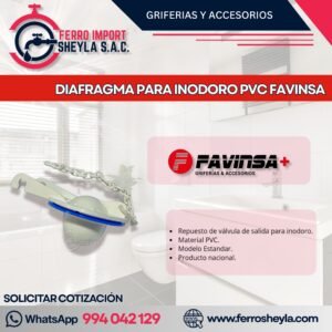 DIAFRAGMA PARA INODORO PVC FAVINSA