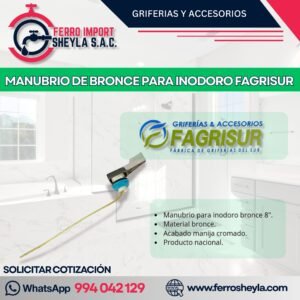 MANUBRIO DE BRONCE PARA INODORO FAGRISUR