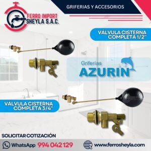 VÁLVULA CISTERNA (FLOTADORA) COMPLETA AZURIN