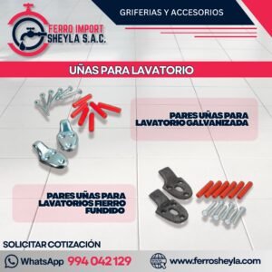 UÑAS PARA LAVATORIO