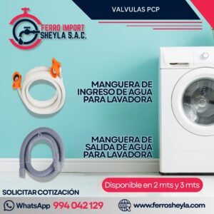 MANGUERA DE AGUA PARA LAVADORA