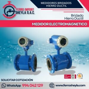 MEDIDOR ELECTROMÁGNETICO | BRIDADO HIERRO DÚCTIL