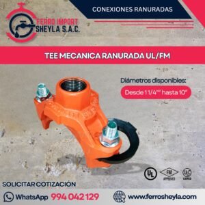 TEE MECANICA RANURADA UL/FM
