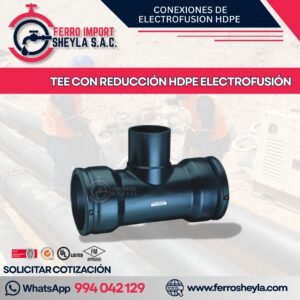 TEE CON REDUCCIÓN HDPE ELECTROFUSIÓN
