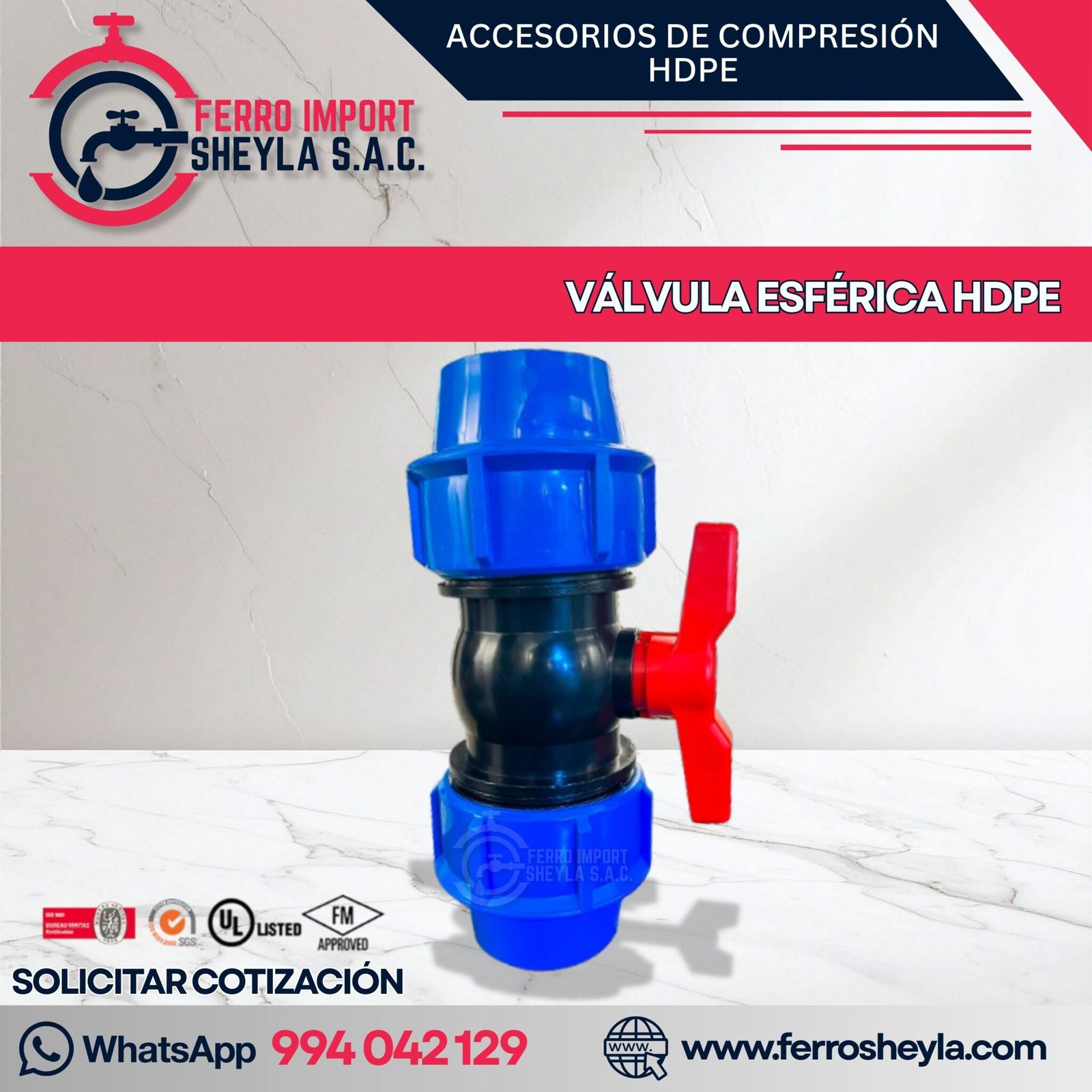 Válvula Esférica HDPE