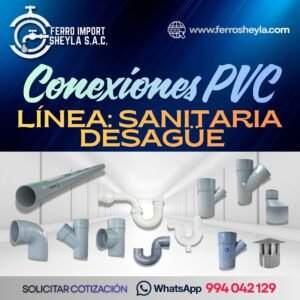 Conexiones PVC Sanitaria Desagüe